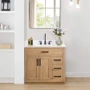 Altair Gavino 36" Free Standing Single Basin Vanity Set with Cabinet and Engineered Stone Vanity Top
