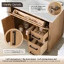 Altair Gavino 36" Free Standing Single Basin Vanity Set with Cabinet and Engineered Stone Vanity Top
