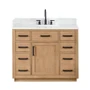 Altair Gavino 42" Free Standing Single Basin Vanity Set with Cabinet and Engineered Stone Vanity Top