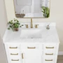 Altair Gavino 42" Free Standing Single Basin Vanity Set with Cabinet and Engineered Stone Vanity Top