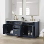 Altair Gavino 72" Free Standing Double Basin Vanity Set with Cabinet and Stone Composite Vanity Top