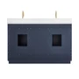 Altair Gavino 54" Free Standing Double Basin Vanity Set with Cabinet and Engineered Stone Vanity Top