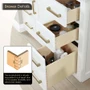 Altair Gavino 54" Free Standing Double Basin Vanity Set with Cabinet and Engineered Stone Vanity Top