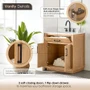 Altair Gavino 30" Free Standing Single Basin Vanity Set with Cabinet and Engineered Stone Vanity Top