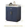 Altair Gavino 30" Free Standing Single Basin Vanity Set with Cabinet and Engineered Stone Vanity Top