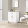 Altair Gavino 30" Free Standing Single Basin Vanity Set with Cabinet and Engineered Stone Vanity Top