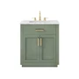 Altair Ivy 30" Free Standing Single Basin Vanity Set with Cabinet and Marble Vanity Top