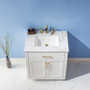 Altair Ivy 30" Free Standing Single Basin Vanity Set with Cabinet and Marble Vanity Top
