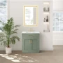 Altair Ivy 30" Free Standing Single Basin Vanity Set with Cabinet and Marble Vanity Top