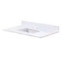 Altair Andalo 37" Engineered Stone Vanity Top with Backsplash