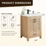 Altair Bondi 24" Free Standing Single Basin Vanity Set with Cabinet and Ceramic Vanity Top