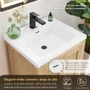 Altair Bondi 24" Free Standing Single Basin Vanity Set with Cabinet and Ceramic Vanity Top
