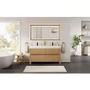 Altair Cascadia 60" Free Standing Double Basin Vanity Set with Cabinet and Engineered Stone Vanity Top