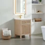Altair Cerrito 24" Free Standing Single Basin Vanity Set with Cabinet and Ceramic Vanity Top