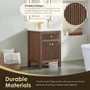 Altair Cerrito 24" Free Standing Single Basin Vanity Set with Cabinet and Ceramic Vanity Top
