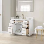 Altair Gavino 48" Free Standing Single Basin Vanity Set with Cabinet and Stone Composite Vanity Top