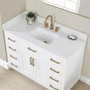 Altair Gavino 48" Free Standing Single Basin Vanity Set with Cabinet and Stone Composite Vanity Top