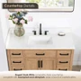Altair Gavino 48" Free Standing Single Basin Vanity Set with Cabinet and Stone Composite Vanity Top