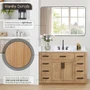 Altair Gavino 48" Free Standing Single Basin Vanity Set with Cabinet and Stone Composite Vanity Top