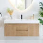 Altair Siena 48" Wall Mounted Single Basin Vanity Set with Cabinet and Engineered Stone Vanity Top