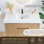 Altair Siena 48" Wall Mounted Single Basin Vanity Set with Cabinet and Engineered Stone Vanity Top