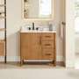 Altair Velora 36" Free Standing Single Basin Vanity Set with Cabinet and Engineered Stone Vanity Top