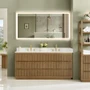 Altair Navan 72" Free Standing Double Basin Vanity Set with Cabinet and Engineered Stone Vanity Top