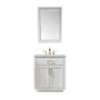 Altair Ivy 30" Free Standing Single Basin Vanity Set with Cabinet, Marble Vanity Top, and Framed Mirror