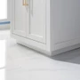 Altair Ivy 30" Free Standing Single Basin Vanity Set with Cabinet, Marble Vanity Top, and Framed Mirror