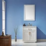 Altair Ivy 30" Free Standing Single Basin Vanity Set with Cabinet, Marble Vanity Top, and Framed Mirror