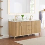 Altair Sierra 72" Free Standing Double Basin Vanity Set with Cabinet and Engineered Stone Vanity Top