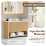 Altair Cecil 48" Free Standing Single Basin Vanity Set with Cabinet and Engineered Stone Vanity Top