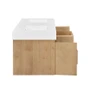 Altair Siena 60" Wall Mounted Double Basin Vanity Set with Cabinet and Engineered Stone Vanity Top