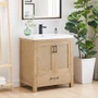 Altair Bondi 30" Free Standing Single Basin Vanity Set with Cabinet and Engineered Stone Vanity Top