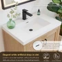 Altair Bondi 30" Free Standing Single Basin Vanity Set with Cabinet and Engineered Stone Vanity Top