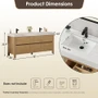 Altair Cascadia 72" Free Standing Double Basin Vanity Set with Cabinet and Engineered Stone Vanity Top