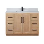 Altair Cicero 48" Free Standing Single Basin Vanity Set with Cabinet and Engineered Stone Vanity Top