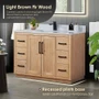 Altair Cicero 48" Free Standing Single Basin Vanity Set with Cabinet and Engineered Stone Vanity Top