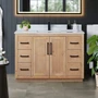 Altair Cicero 48" Free Standing Single Basin Vanity Set with Cabinet and Engineered Stone Vanity Top