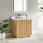 Altair Clayton 36" Free Standing Single Basin Vanity Set with Cabinet and Engineered Stone Vanity Top
