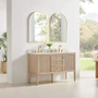 Altair Blaise 54" Free Standing or Wall Mounted Double Basin Vanity Set with Cabinet and Engineered Stone Vanity Top