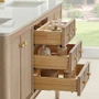 Altair Blaise 54" Free Standing or Wall Mounted Double Basin Vanity Set with Cabinet and Engineered Stone Vanity Top