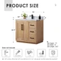 Altair Cicero 36" Free Standing Single Basin Vanity Set with Cabinet and Engineered Stone Vanity Top
