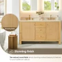 Altair Cedar 60" Free Standing Double Basin Vanity Set with Cabinet and Engineered Stone Vanity Top