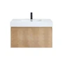 Altair Siena 36" Wall Mounted Single Basin Vanity Set with Cabinet and Engineered Stone Vanity Top