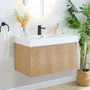 Altair Siena 36" Wall Mounted Single Basin Vanity Set with Cabinet and Engineered Stone Vanity Top