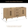 Altair Laurel 72" Double Free Standing Vanity Cabinet Only - Less Vanity Top