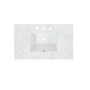 Altair Ceres 37" Engineered Stone Vanity Top with Backsplash