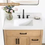 Altair Ceres 37" Engineered Stone Vanity Top with Backsplash