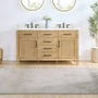 Altair Solana 60" Free Standing Double Basin Vanity Set with Cabinet and Quartz Vanity Top